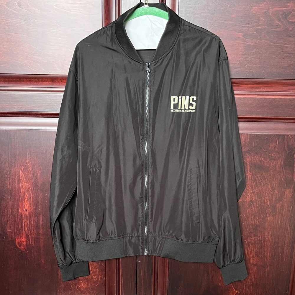PINS Black Lightweight Bomber Jacket
